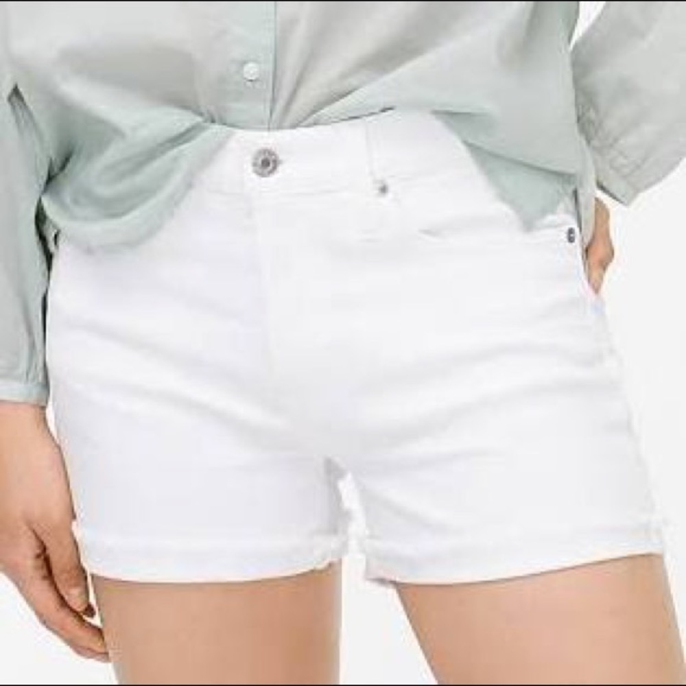 White J. Crew denim shorts 24